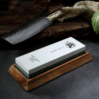 Japanese Premium Whetstone Knife Sharpening Set – Traditional Double-Sided Grindstone in Gift Box